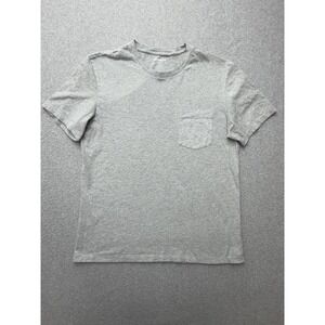 Bombas Shirt Mens Medium Gray 100% Pima Cotton Pocket Crewneck Soft Tee